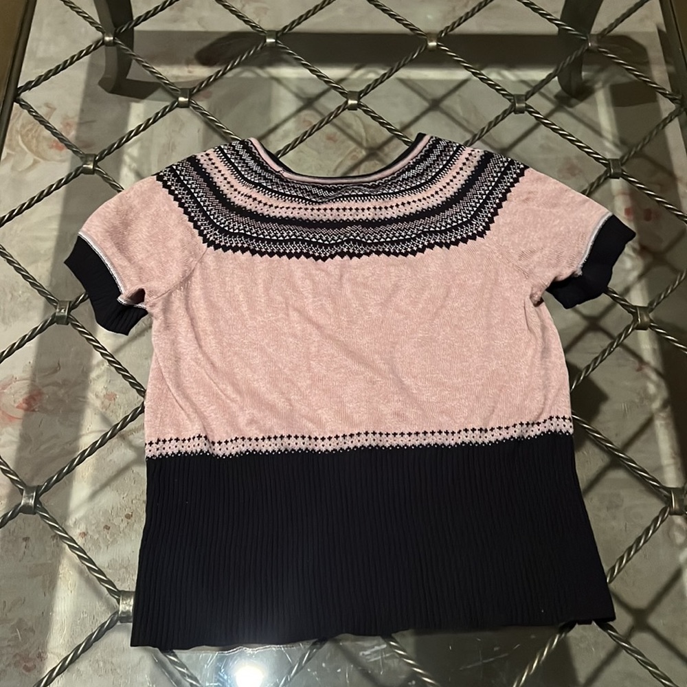 Zara Argyle Sweater. Missing Label - image 3